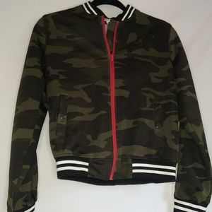 Camo bomber jacket